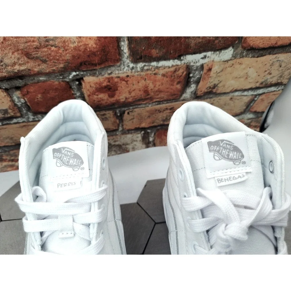 Rare VANS BMX SK8 Hi Sneaker PopCush Perris Benegas Men Sz 11.5‎ Tru White Skate